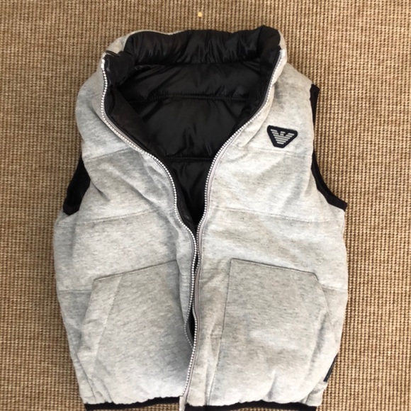 Armani Junior Reversible Vest - Picture 3 of 4